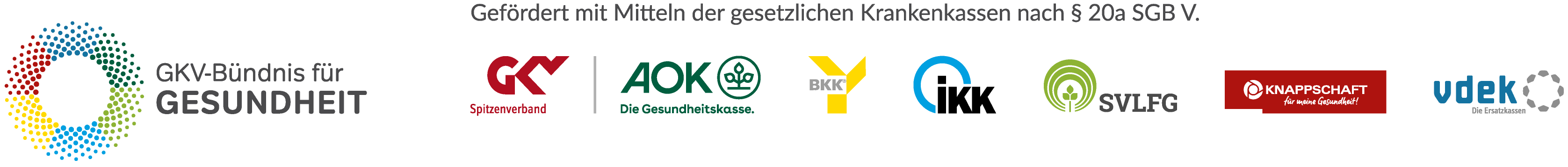 Das GKV-Bündnis für Gesundheit ist eine gemeinsame Initiative der gesetzlichen Krankenkassen in Deutschland, die Gesundheitsförderung und Prävention in verschiedenen Lebenswelten fördert. Es wird mit Mitteln der gesetzlichen Krankenkassen nach § 20a SGB V (Sozialgesetzbuch Fünftes Buch) gefördert.