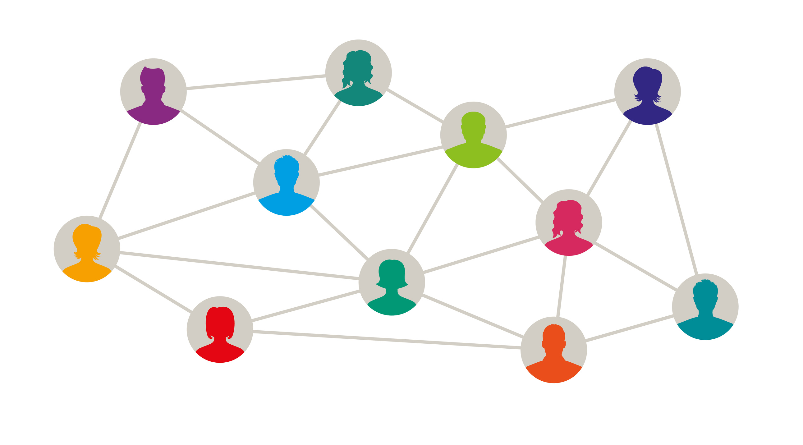 © Daniel Berkmann - Fotolia Das Bild zeigt mehrere Kopffiguren die miteinander verknüpft sind.